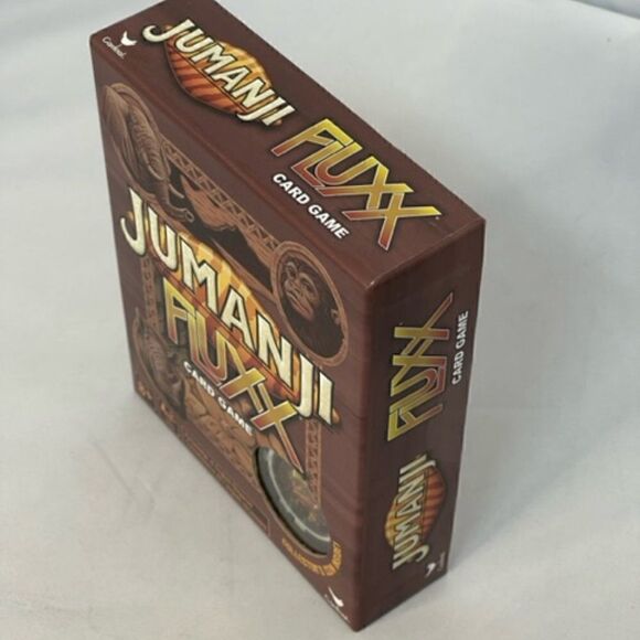 Jumanji Fluxx Card Game with Collector's Coin Inside New Sealed in Box Excellent - Picture 3 of 3